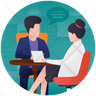 casual meeting icon download