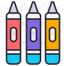 free pestel crayons icons