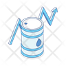 oil price increase logo