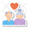 old couple icons
