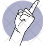 icon for one finger