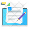 onpage writing icon svg