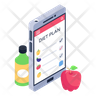 free food chart icons