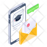 mobile mail id icon svg