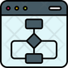 icon website flowchart