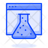 experiment lab online icon svg