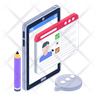 online lecture icon svg