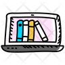 online book reading icons