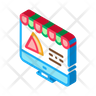 online pizza order icons