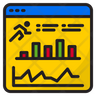 online running analysis icon