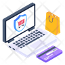 online shopping security icon svg