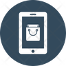 online shopping app icon svg