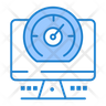 icons of online speedometer