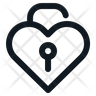 heart unlocked icon