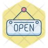 icon open door