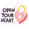 icons for open heart