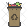 icons of organic bin