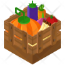icons of fruits crate