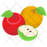 icons of garden fruits