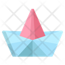 origami boat logo