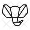 origami elephant icon png