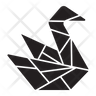 swan origami icon png