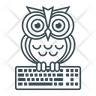 owl keyboard icon