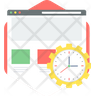 page load time icon svg