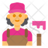 lady painter icon png