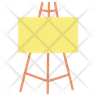 icon for painting canvas with stand