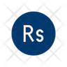 pakistani rupee icon svg
