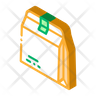 food parcel bag icon