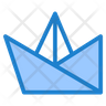 origami boat icon