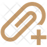 paper clip plus symbol