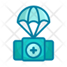 medical parachute icons