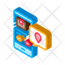 parcel tracking app icon svg
