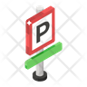 icon parking space