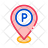 free parking location icons