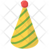 icons for birthday cone hat
