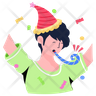 party horn emoji