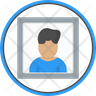 icons for passport size photo