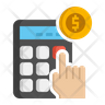 payment calculator icon svg