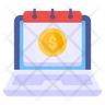 loan schedule icon svg