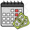 payment schedule icon svg