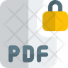 icons for pdf lock