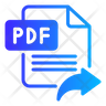 icons of send pdf file