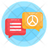 peace chat icon png