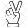 peace sign icon svg