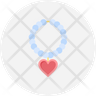 pearl necklace icon svg