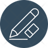 icons for pen eraser